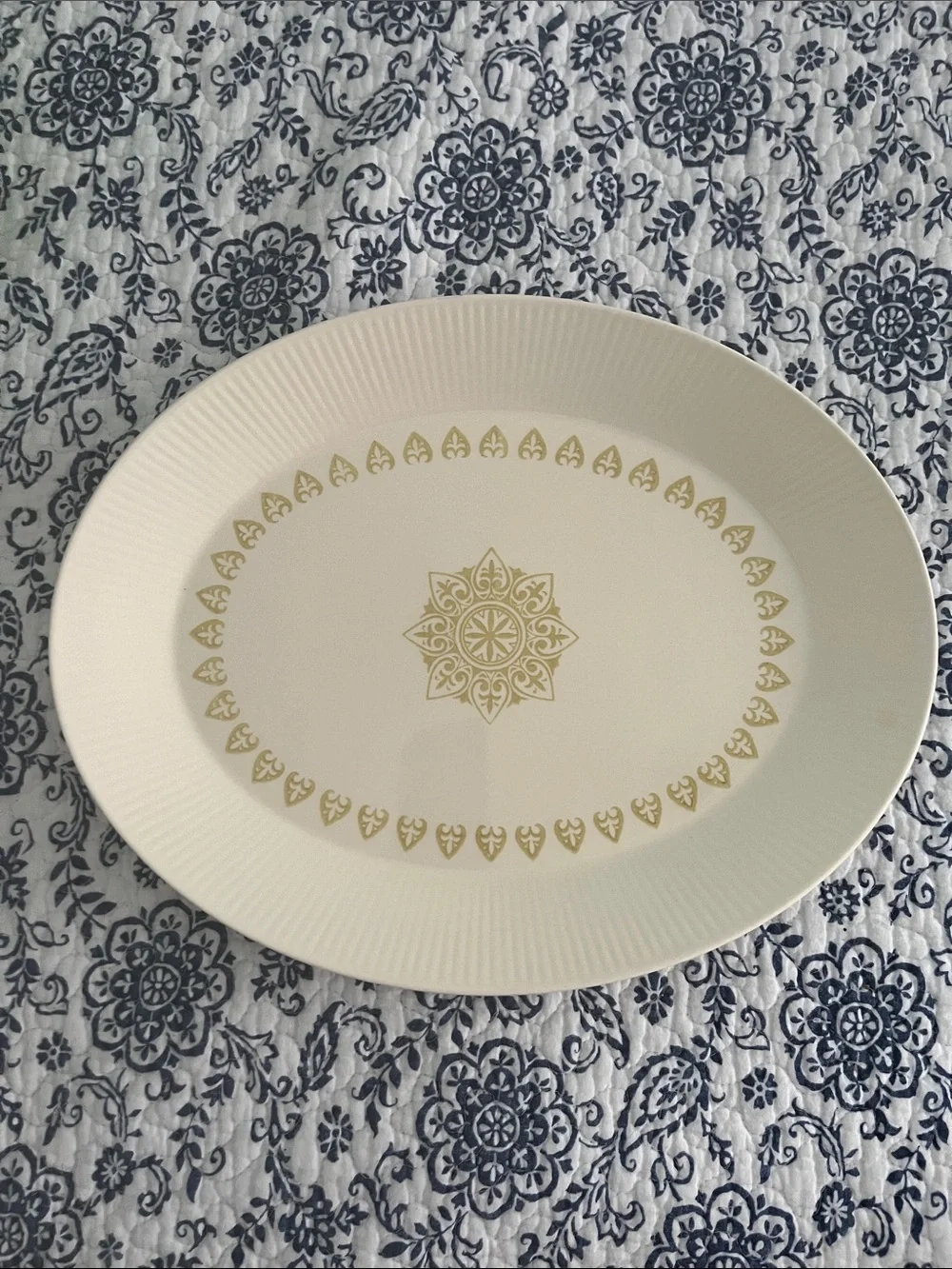 MCM Sheffield Serenade Oval Serving Platter 1960’s Homer Laughlin China Company